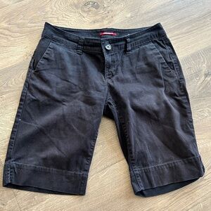 Union bay black denim shorts